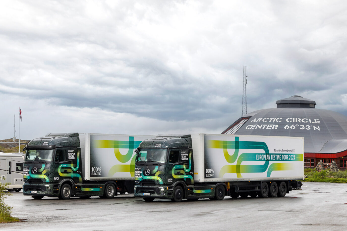 daimler truck mercedes benz eactros 600 european testing tour 2024 nordkap 08